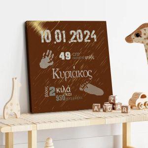 Kids canvas print Birthday, boy 2