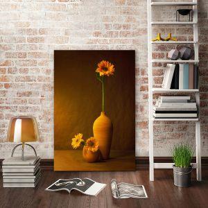 Canvas print Sunflower in vase