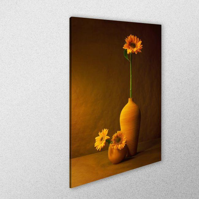 Πίνακας σε καμβά Ηλιοτρόπιο, Sunflower in vase