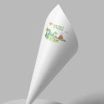 Χωνάκια ζαχαρωτών Cute Dinos, προσωποποιημένο