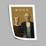 American gothic, Wood, poster