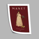 Lady with a parakeet, Manet, poster