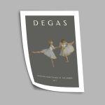 Dancers practicing at the barre, Degas, poster