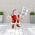 Santa-clausholding personalized sign