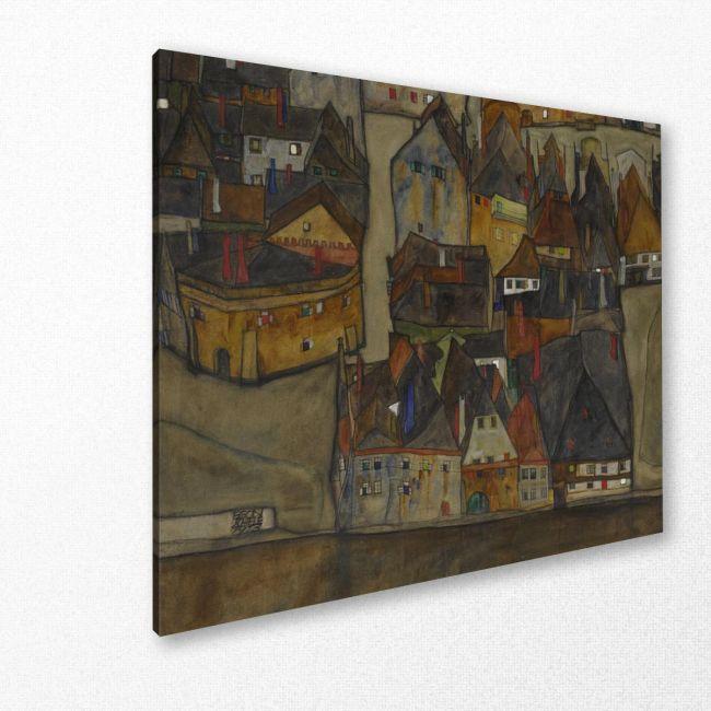 Canvas print The small city II, Schiele Egon