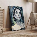 Canvas print Maria Callas watercolor