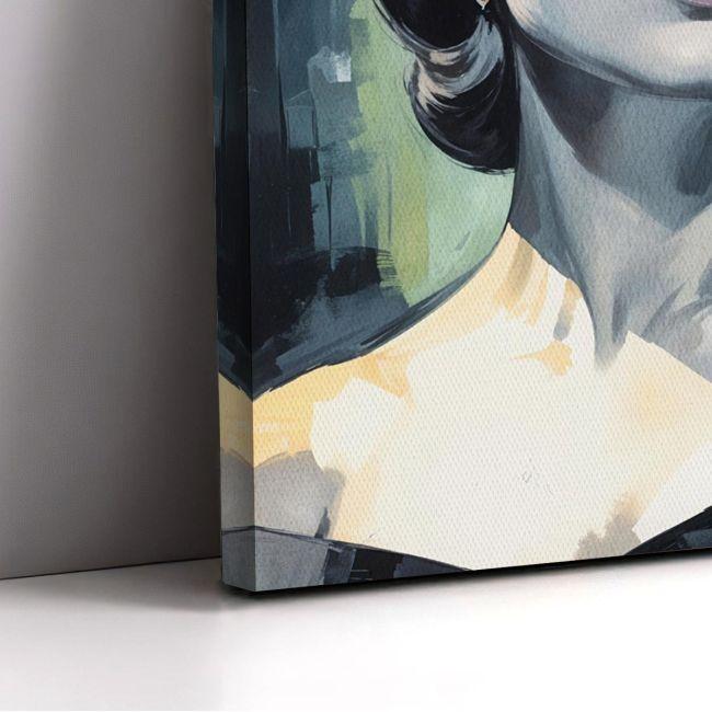 Canvas print Maria Callas watercolor