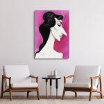Canvas print Maria Callas caricature