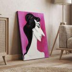Canvas print Maria Callas caricature