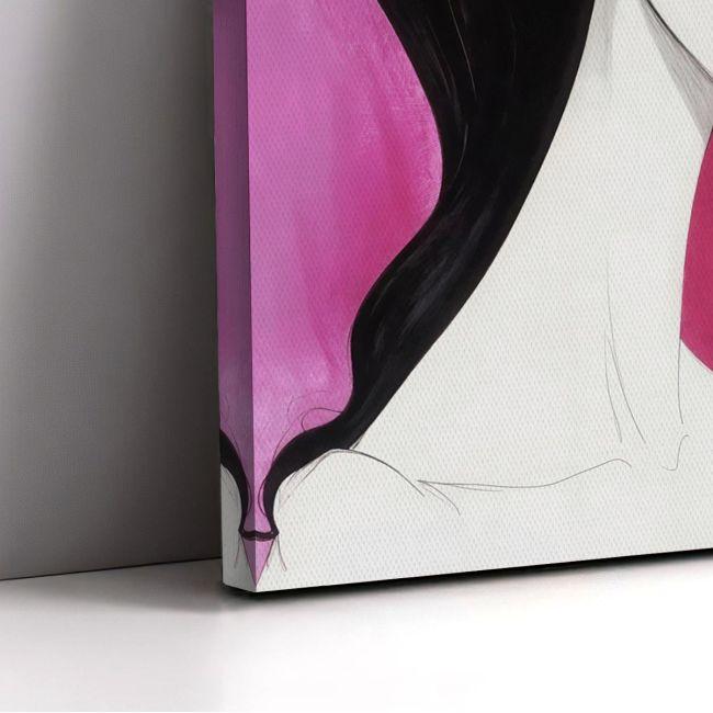 Canvas print Maria Callas caricature