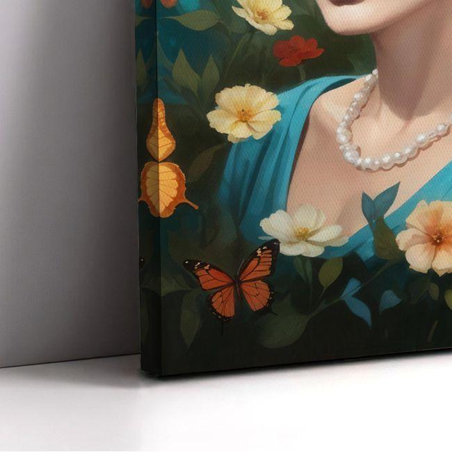 Canvas print Maria Callas with butterflies I