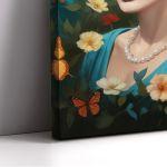Canvas print Maria Callas with butterflies I