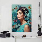 copy ofCanvas print Maria Callas with butterflies II