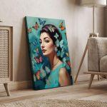 copy ofCanvas print Maria Callas with butterflies II
