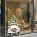 Χριστουγεννιάτικο αυτοκόλλητο, αυτοκίνητο με Χριστουγεννιάτικο δέντρο