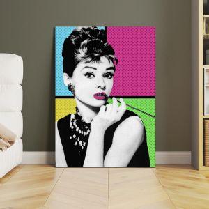 Canvas print Audrey Hepburn pop art