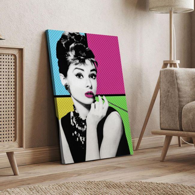 Πίνακας σε καμβά, Audrey Hepburn pop art