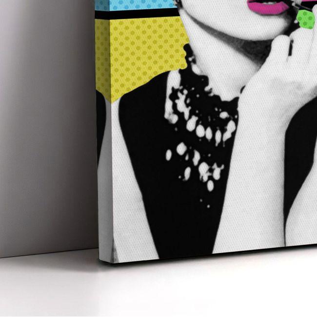 Canvas print Audrey Hepburn pop art