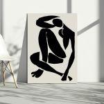 Canvas print Minimal body beige