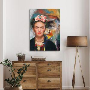 Πίνακας σε καμβά Frida and Cohen κάθετο Καμβάς τελαρωμένος Όψη 1 2