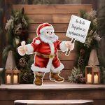 Santa-clausholding personalized sign