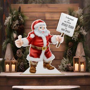 Santa-clausholding personalized sign