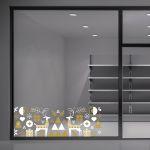 Χριστουγεννιάτικο αυτοκόλλητο, Christmas Ornaments White and Gold