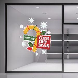 Christmas sticker, Xmas Lollypop