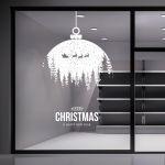 Christmas sticker, Xmas Ball white