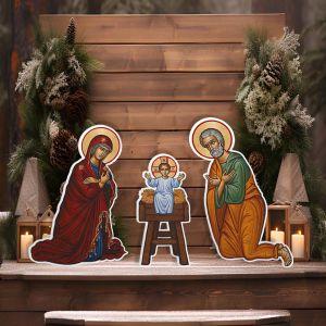 Wooden figures, Nativity of Jesus art 2