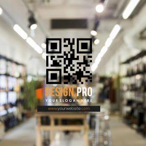 Sticker QR code logo, personalized