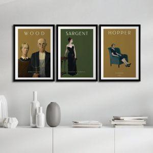 American Masters, three panels poster