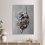 copy ofCanvas print Ballerina, Street art ballerina I