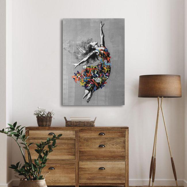 copy ofCanvas print Ballerina, Street art ballerina I