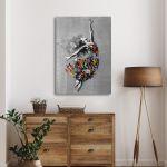copy ofCanvas print Ballerina, Street art ballerina I