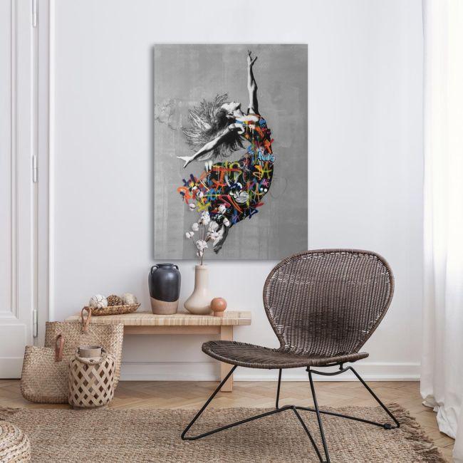 copy ofCanvas print Ballerina, Street art ballerina I