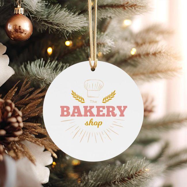 Wooden ornament, transparent, personalized