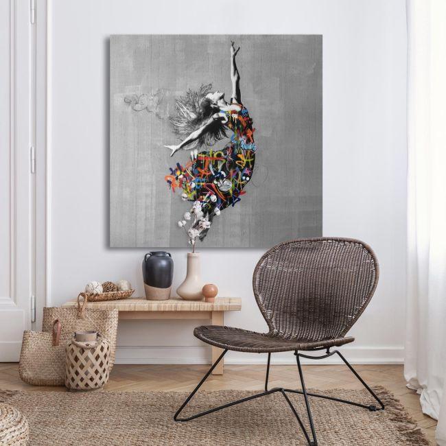 Canvas print Ballerina, Another street ballerina, rectangular