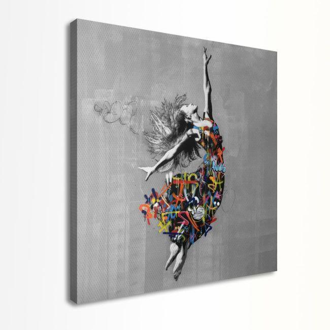Canvas print Ballerina, Another street ballerina, rectangular