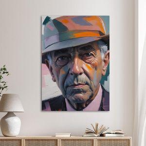 Πίνακας σε καμβά, Leonard Cohen