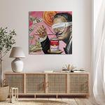 Canvas print Money or soup, Salvadore?, square
