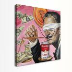 Canvas print Money or soup, Salvadore?, square