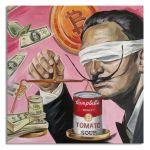 Canvas print Money or soup, Salvadore?, square