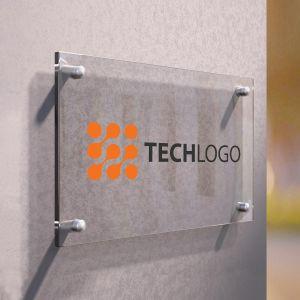 Plexiglass Sign company logo vinyl cutout