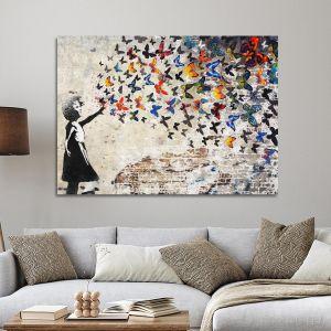 Canvas print The butterfly result