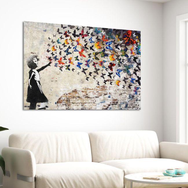 Canvas print The butterfly result