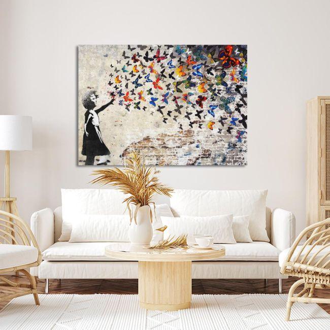 Canvas print The butterfly result