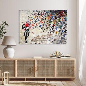 Canvas print The butterfly result I Framed canvas View 1 2