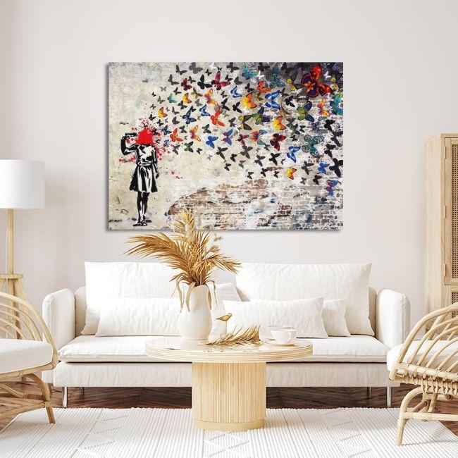 Canvas print The butterfly result I