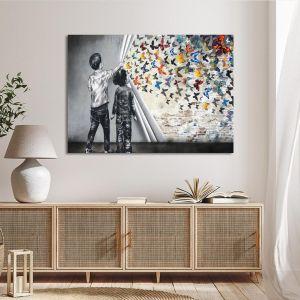 Canvas print The butterfly result II Framed canvas View 1 2